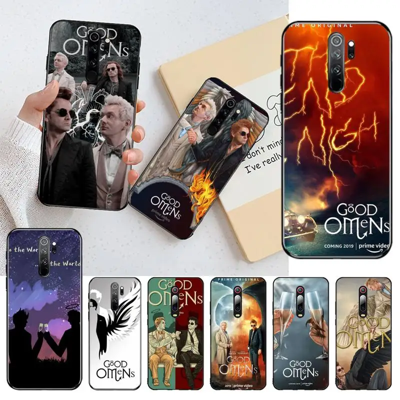 PENGHUWAN good omens Soft Silicone Black Phone Case for Redmi Note 8 8A 8T 7 6 6A 5 5A 4 4X 4A Go Pro | Мобильные телефоны и