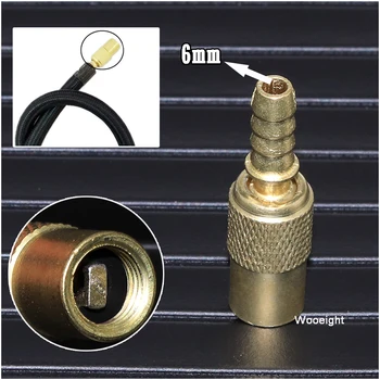 

Wooeight 1Pc Zinc Alloy 6mm Tyre Wheel Tire Air Chuck Inflator Pump Valve Clip Clamp Connector Adapter For Auto Cars