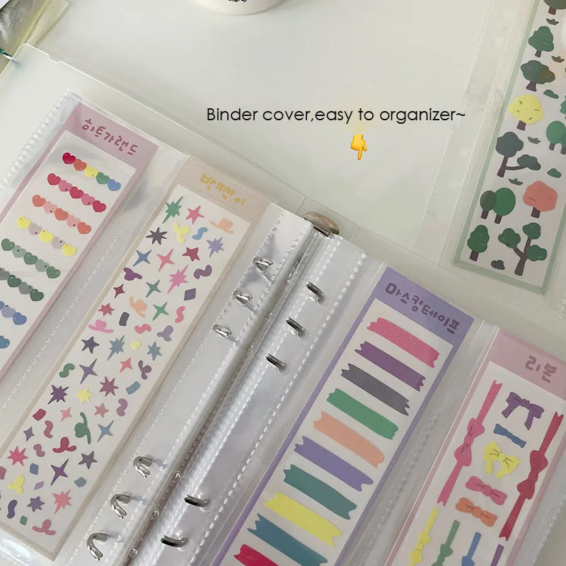 SKYSONIC A5 Binder Storage Collect Book Korea Idol Photo Organizer Journal Diary Agenda Planner Bullet Cover School Stationery