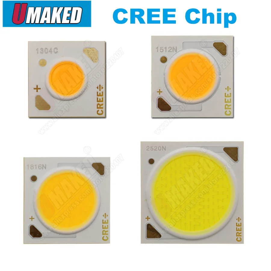 Чисветильник светодиода Cree CXA 50 шт. 10 Вт CXA1304 15 CXA1507 24 CXA1512 65 CXA2530 Холодный/теплый