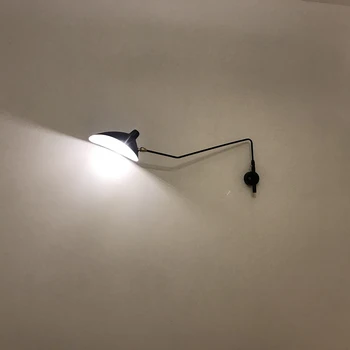 

Nordic DaWn Spider Serge Mouille Wall Lights Rotary Long Pole Wall Lamps Bedroom Wall Sconce Creative Living Room Light Fixtures