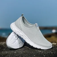 Mesh Breathable Walking Shoes Men Women Unisex Slip-On Light and Comfortable Loafers Sneakers Big Size 36-46 ping