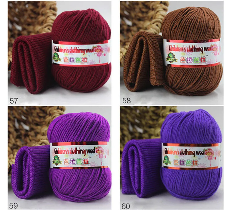 Color Message35pcs 35 шт. coton пряжа для ручного вязания шелковая пряжа laine coton a tricoter вязаная пряжа - Цвет: Color Message35pcs