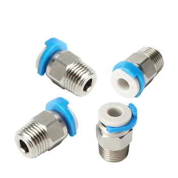 

3D Printers Parts Pneumatic Fittings Connector Straight Air Copper For V6 Extruder JP4-01Perforated Connector