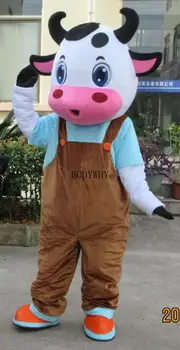 

Cow Mascot Costume Suits Cosplay Party Game Dress Outfits Clothing Advertising Promotion Carnival Halloween Xmas Easter