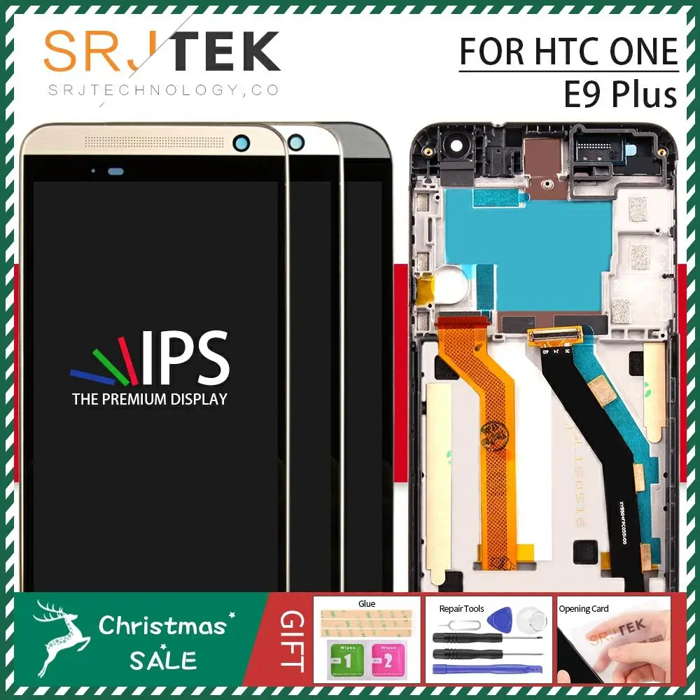 Srjtek экран для htc One E9 Plus ЖК-дисплей сенсорный дигитайзер Сенсорное стекло в сборе с рамкой 5,5 ''для htc One E9 Plus сенсорный