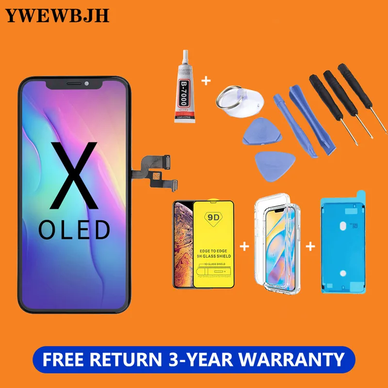ЖК дисплей для i Phone X XS XR Max TFT AMOLED испытательный класс сенсорный экран с цифровым