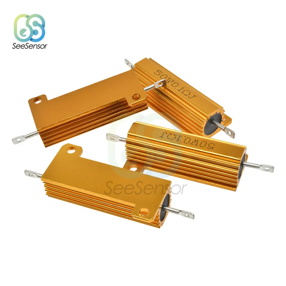 Resistori A Filo Avvolto Con Viti Resistori In Alluminio 50W 1 Ohm Qjaiune Confezione Da 2 Per 1127803