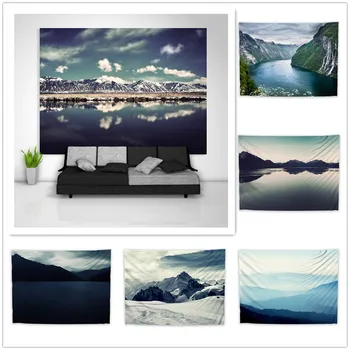 

Landscape Mountain Tapestry Art Wall Hanging Sofa Table Bed Cover Home Decor Dorm Gift