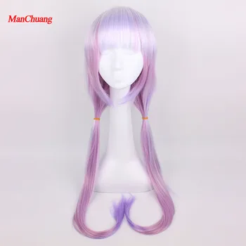 

ManChuang Miss Kobayashi's Dragon Maid Kanna Kamui Synthetic Hair Heat Resistant Cosplay Wig With Double Buns