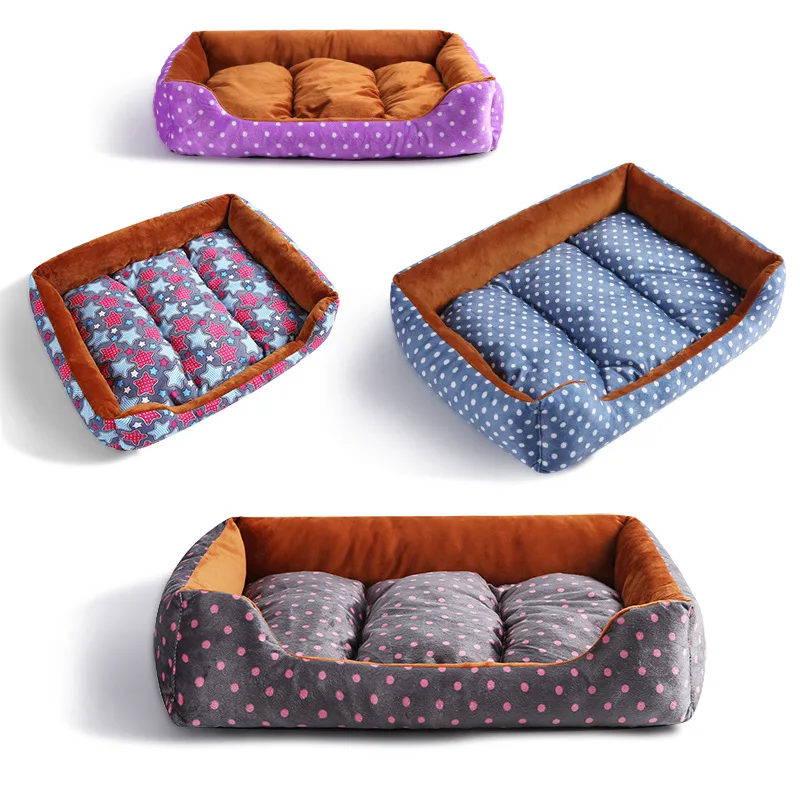 Зимняя теплая Большая мягкая кровать для собаки комфортный питомник домашних