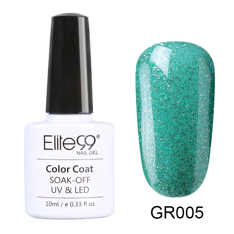 Elite99 10ml Avocado Gel Polish Soak Off UV Nail Varnish For Manicure Gel Lacquer Semi Permanent Gel Paint Nail Art DIY Design - Цвет: GR005