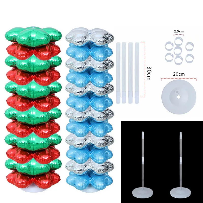 

Clear Balloon Column Stand Kits Arch Stand Base and Pole with Frame for Wedding Birthday Festival Theme Party Decoration