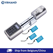 Bluetooth Smart electronic cylinder lock with code and bluetooth Mobile App controlled 