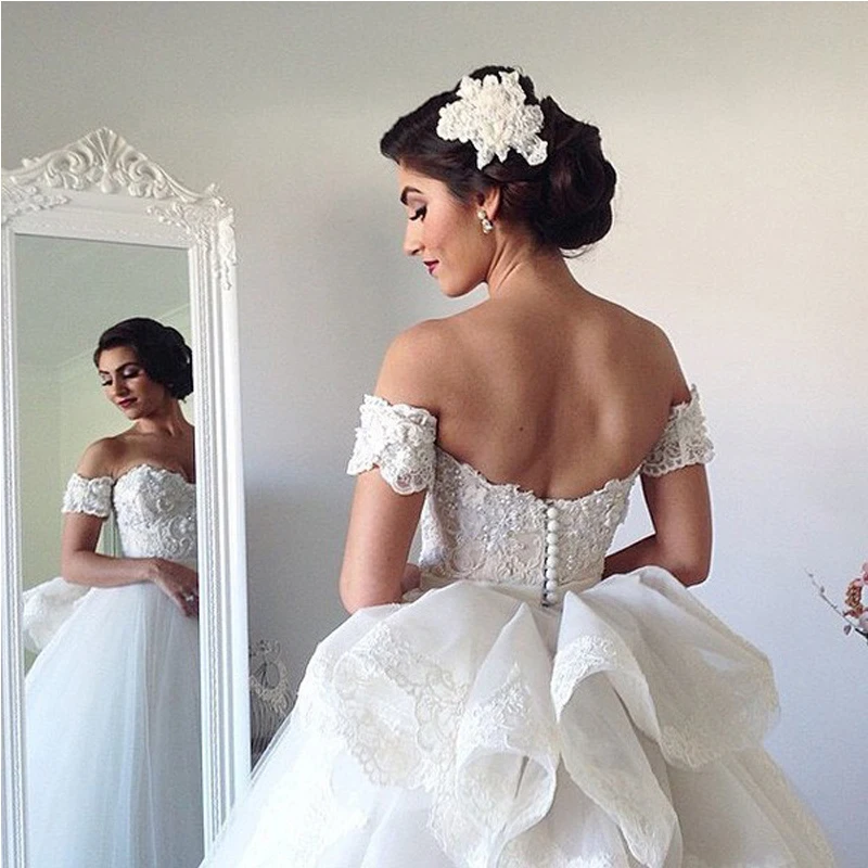 Vestido De Madrinha De Casamento, Тюлевое милое бальное платье, длина до пола, с аппликацией, пышные ярусы, свадебные платья, платья подружки невесты