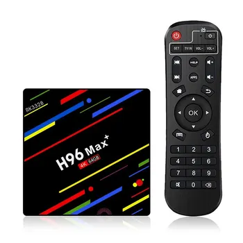 

H96 Max Plus Android 9.0 TV Box Quad Core Dual WIFI RK3328 4GB DDR3 RAM 32GB ROM USB3.0 Support Bluetooth HD Netflix 4K Youtube