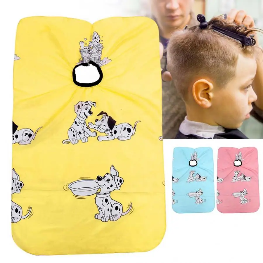 

Children Cartoon Hairdressing Apron Barber Shop Cute Hair Cutting Dyeing Gown Cape Hairdressing Tools