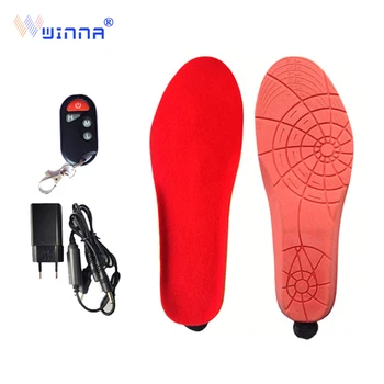 

Four Pairs of Winter Warm Electric Heating Insole with Remote Control Battery Insole Ski camping Outdoor Insoles Remote Control