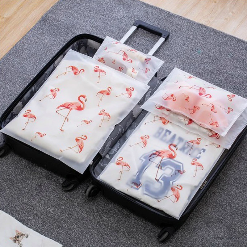 

Clear Cosmetic Bags Flamingo Travel Makeup Case Women Zipper Make Up Bath Organizer Storage Pouch Toiletry Wash Beauty Bag