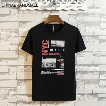 

Men Youth Fat Man Leisure Round Neck Printing Short Sleeve T Shirt Male Plus Fat Plus Size Short Sleeve