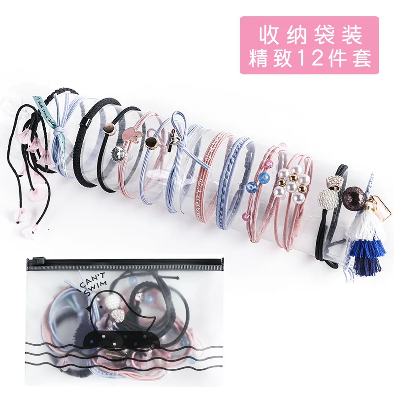 hair clips for thick hair Nylon Elastic Hair Bands for Women Basic Hairstyle Ponytail Holder Rubber Ropes Gums Girls Scrunchies Headwear Hair Accessories banana hair clips Hair Accessories