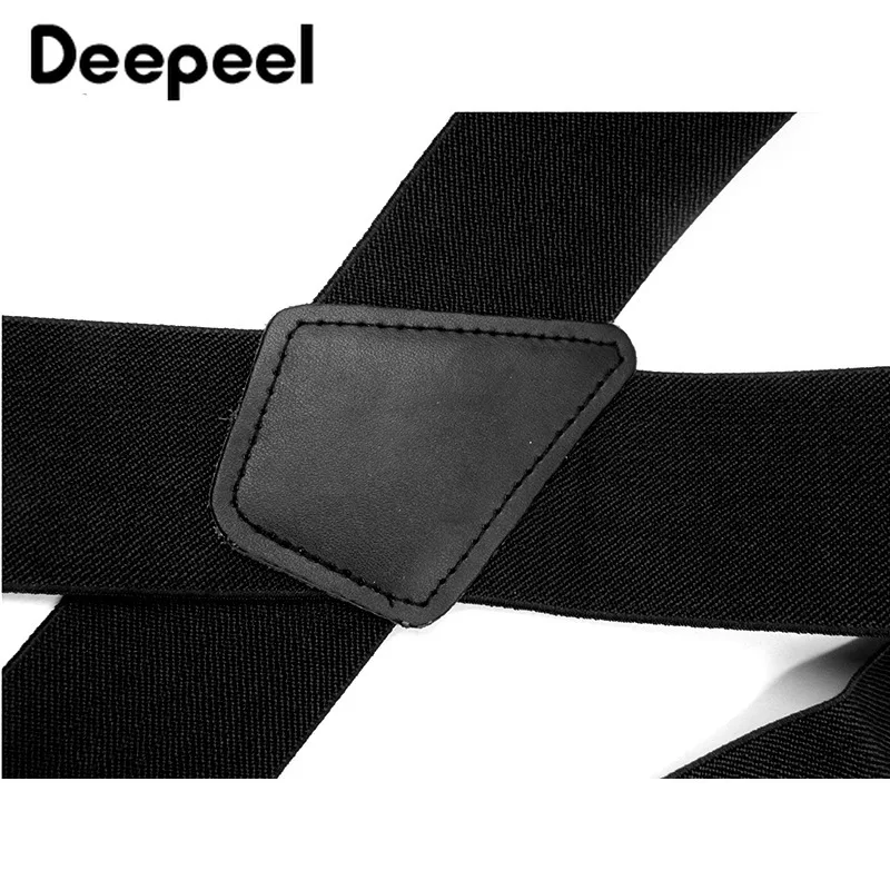 Deepeel 1 шт. 5 см* 120 см эластичный регулируемый ремень 4 пряжки с зажимом X-type подтяжки унисекс дизайнерский костюм украшения аксессуары sp066
