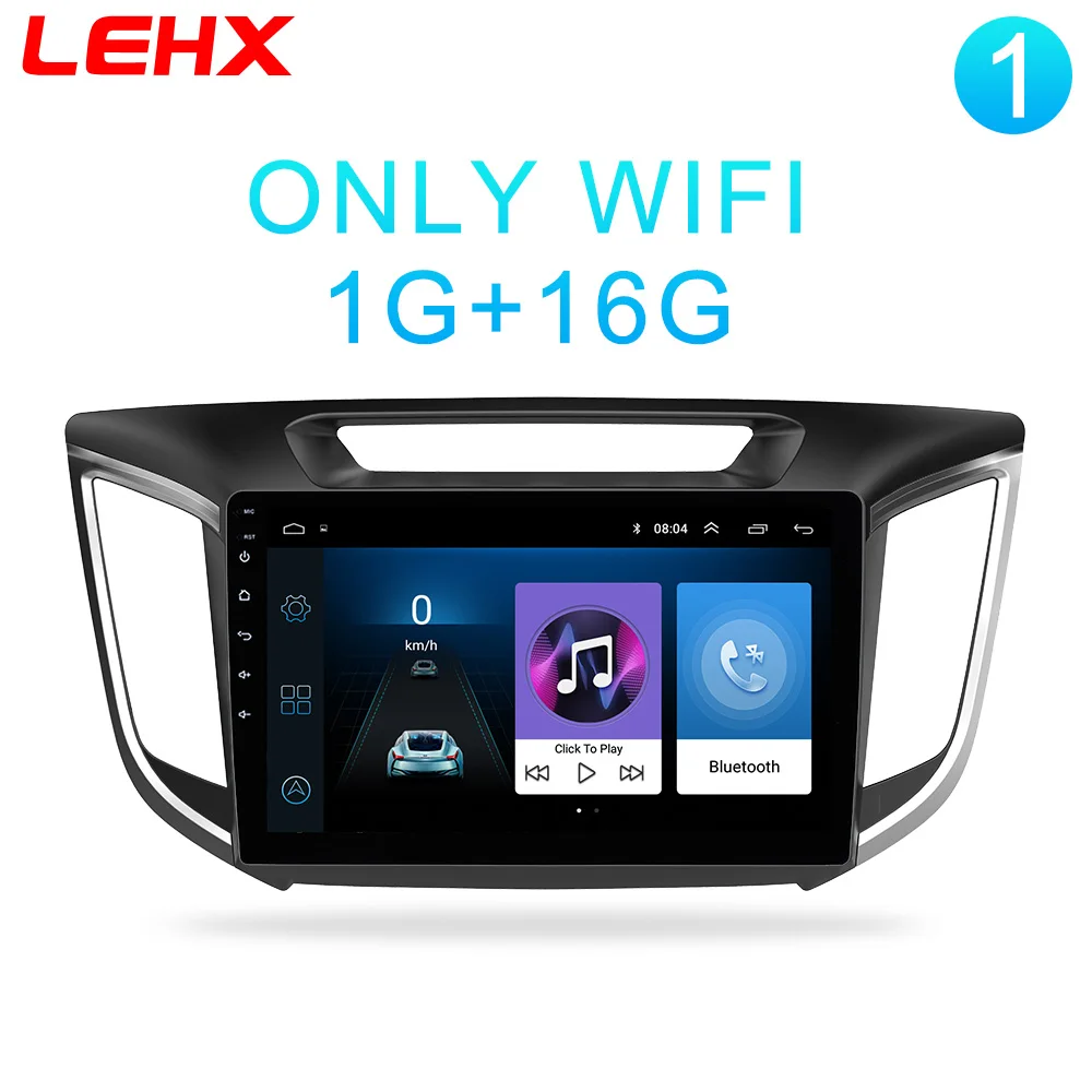 LE-IX25-1 LEHX Android 8,1 ram 2 ГБ+ 32 ГБ 2 Din Автомобильный Радио Мультимедиа Видео плеер gps навигация для hyundai Creta ix25- с Dvr - Цвет: LE-IX25-1