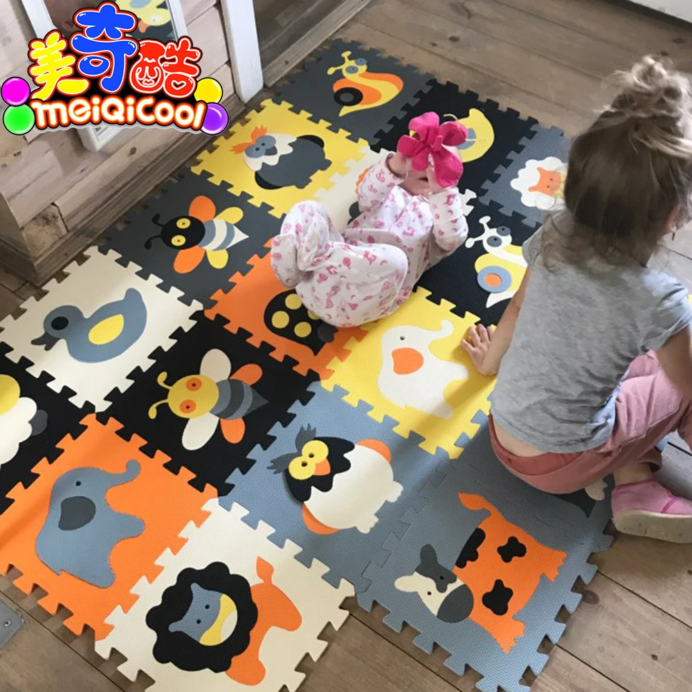 Tapis De Puzzle Eva Doux Pour Enfants Tapis De Jeu En Mousse Eva Pour Bebes Animaux Lettres Dessins Animes Tapis De Sol Pour Jeux D Enfants Sgs Aliexpress
