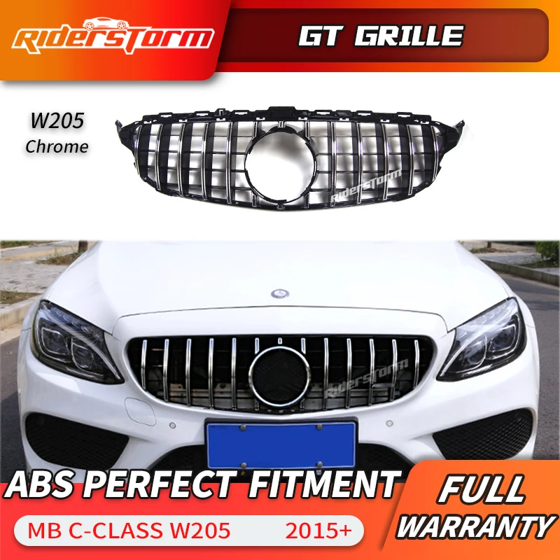 GT решетка для w205 Gt Передняя GTR c205 c180 c200 c250 c300 c43 2015 + 2018 2019 гонок|w205 diamond|grill reddiamond grill