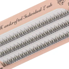 

1 box Fishtail Cross Individual Lashes Natural Fluffy False Eyelashes Cluster Handmade Eyelash Extension Korean Makeup Tool Lash