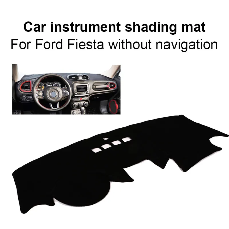 Крышка приборной панели автомобиля коврик для Ford Fiesta нескользящий солнцезащитный коврик анти-УФ