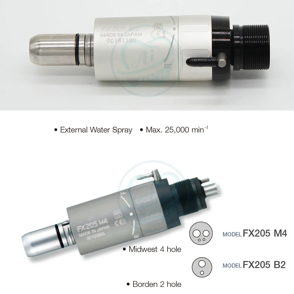 Air motor Зубные Низкая Скорость FX 205 комплект FX25 против угла FX65 прямые hp боры наконечник Воздушный Двигатель FX серии для Китай поставка - Цвет: Air motor