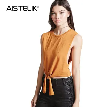 

AISTELIK 2020 summer European and American large size loose women's shirt sleeveless bottoming vest female inner ride