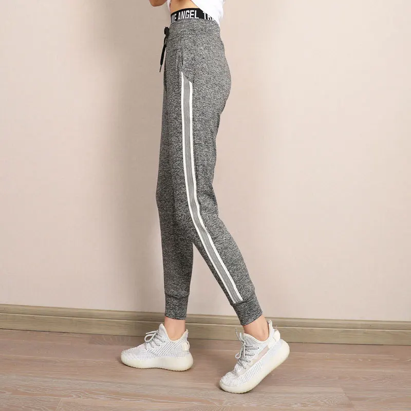 

Fitness Pants Women's Large Size Loose-Fit Slimming Quick Drying Pants Ultra-stretch Outdoor Running Lace-up Athletic Pants Beam