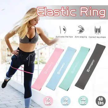 

1/4 Pcs Elastic Band Yoga Pull Band Sports Strength Training Fitness Band Resistance Band Squat Peach Hip Elastic Ring