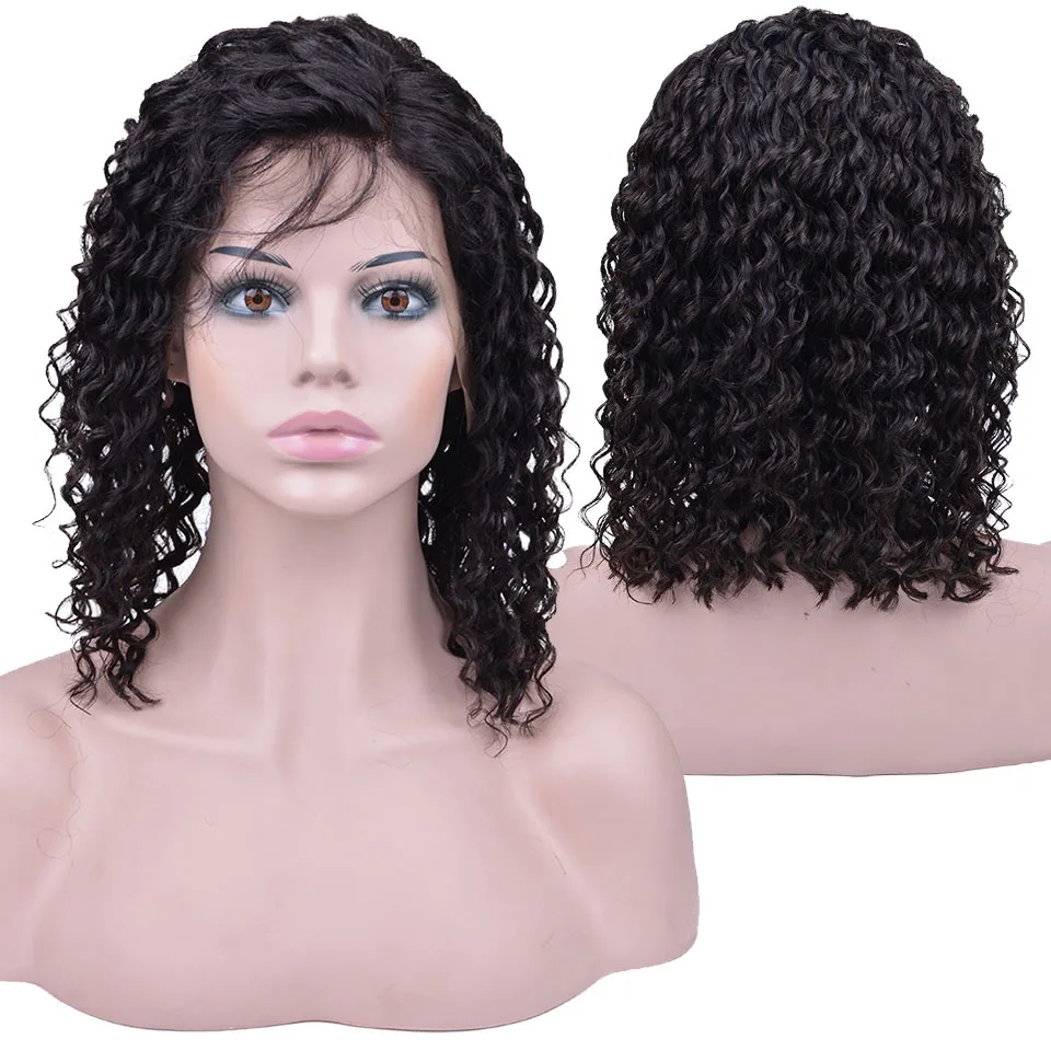 

Short Bob Human Hair Wigs Lace Front Human Hair Wigs Brazilian Deep Wave Lace Front Wig For Black Women Remy Human Hair Wigs