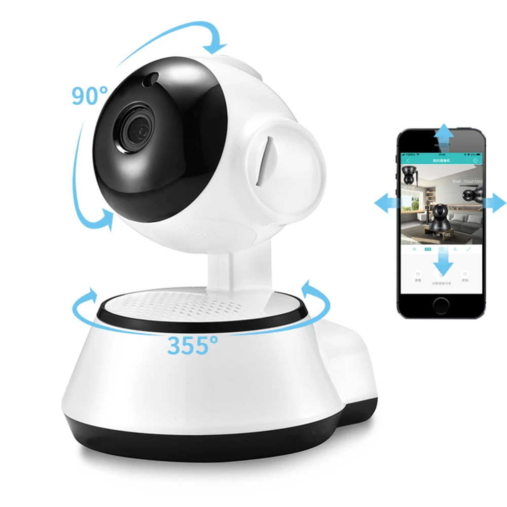 

Xiaovv Smart 360° Panoramic 720P Wifi Baby Monitor H.264 ONVIF Audio Security IP Camera M-otion Detection Night Vision