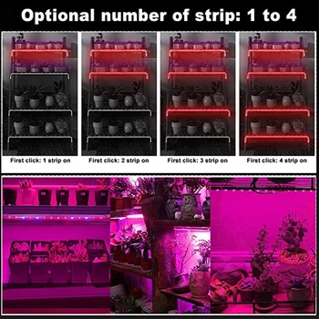 

Remote Control Home Waterproof Backyard Outdoor Garden With Adapter Green House Indoor Plants Agriculture LED Grow Light Strips