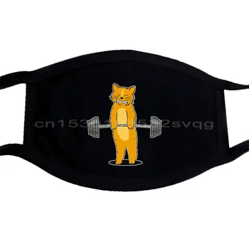 通販 猫deadlifting面白いバフ子猫ジムワークアウトpowerliftマスクカスタムマスクロゴテキスト写真メンズレディースマスク;