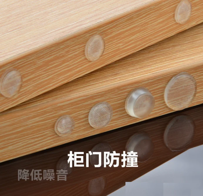 Silica gel anti-collision handle mute stickers household cabinet door furniture anti-collision silencer cushion after toilet