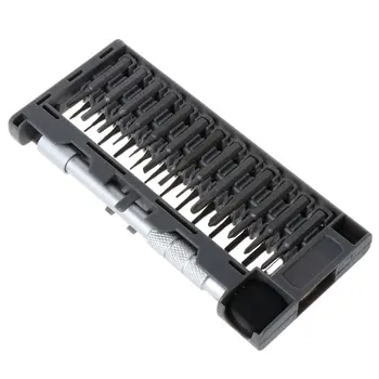 

26 In 1 Portable Precision Screwdrivers Set with Leather Case Flat Screwdriver Repair Tool Combination Suit