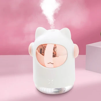 

350ml Air Humidifier Cat Shaped USB Mist Maker Aroma Diffuser for Home Office Essential Oil Diffuser Air Fresher Fogger