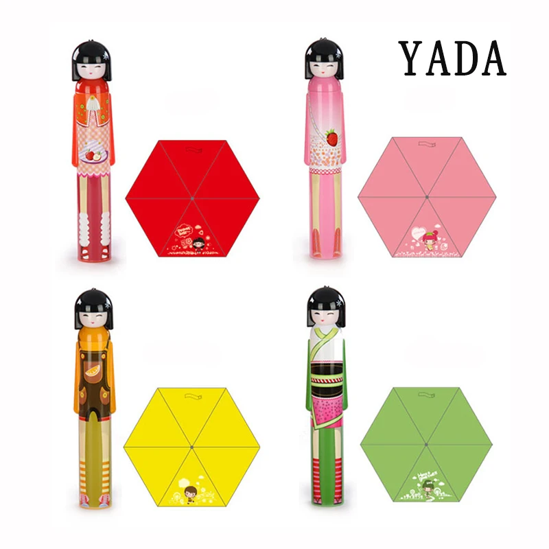 &quotYADA" мультфильм девушка кукла зонты для детей складной зонт в виде бутылки