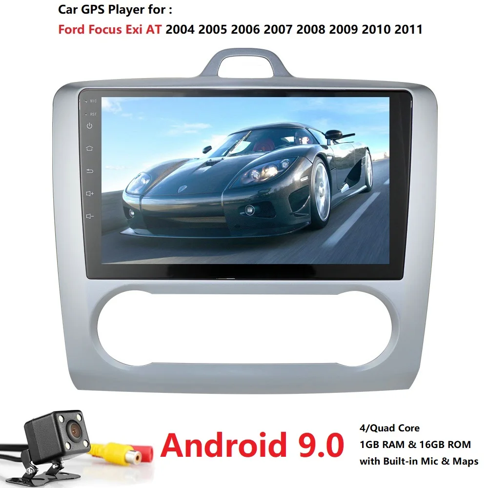 2 Din Android 9.0 car Multimedia player GPS for Ford Focus EXI MT MK2 MK3 2004-2009 2010 2011 navigation Radio with BT WiFi SWC