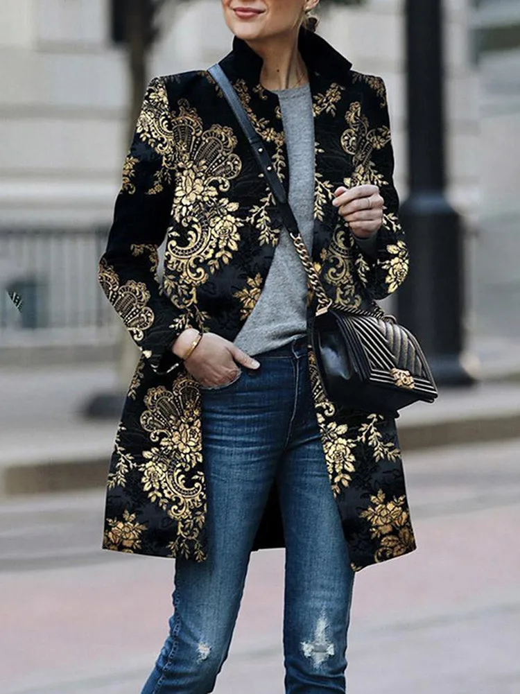 

Sweater women Long Sleeve Leopard Print Cardigan Open Front Jackets Autumn Casual Coat blusas femininas sueter mujer invierno#2F