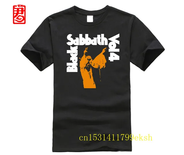 Original Black SHIRT Sabbath Vol 4 Mens 