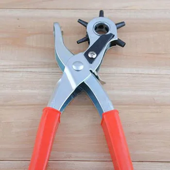 

1pc Multi-function Portable Hole Puncher Tool for Watchband Card Leather Belt Red Hole Punch Tools Hot Selling