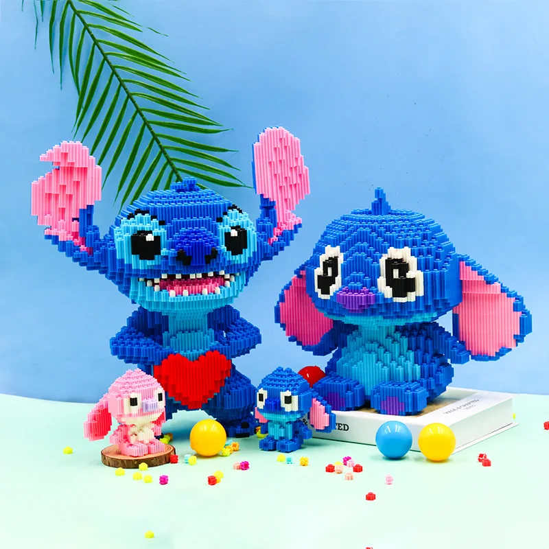 Disney Characters Lilo & Stitch Blocks Anime Dolls To Build Practical  Skills DIY Puzzle Blocks Game Christmas Gifts - AliExpress
