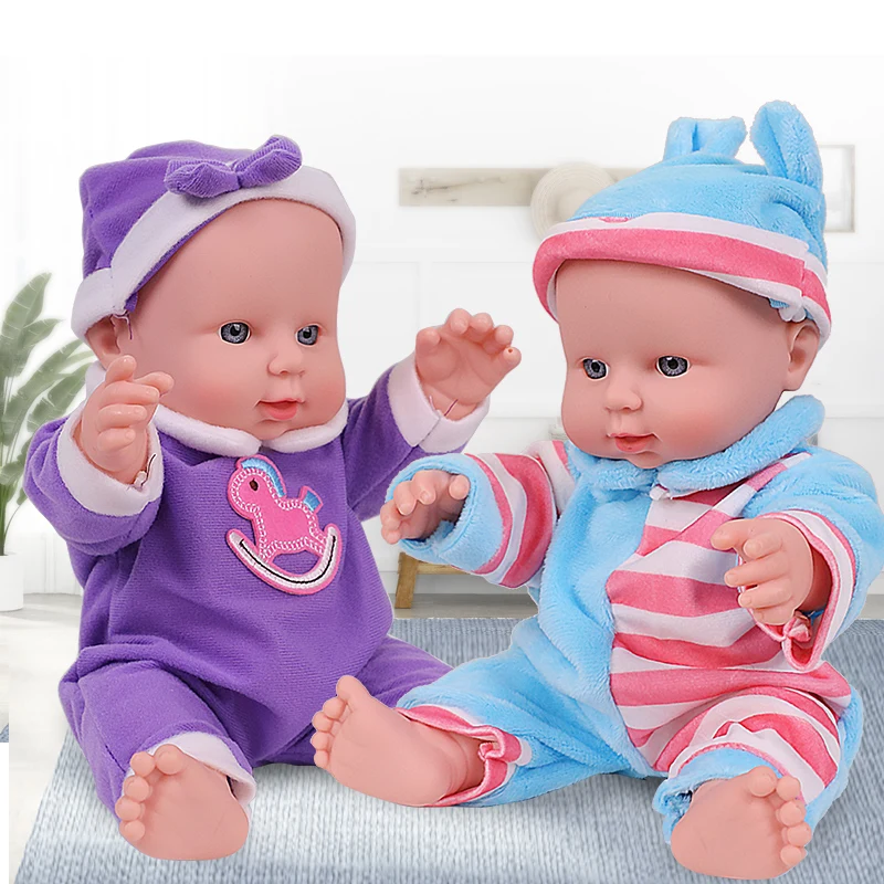 12 дюймов возрождающая кукла для малышей bebe Reborn Силиконовые Куклы новорожденных