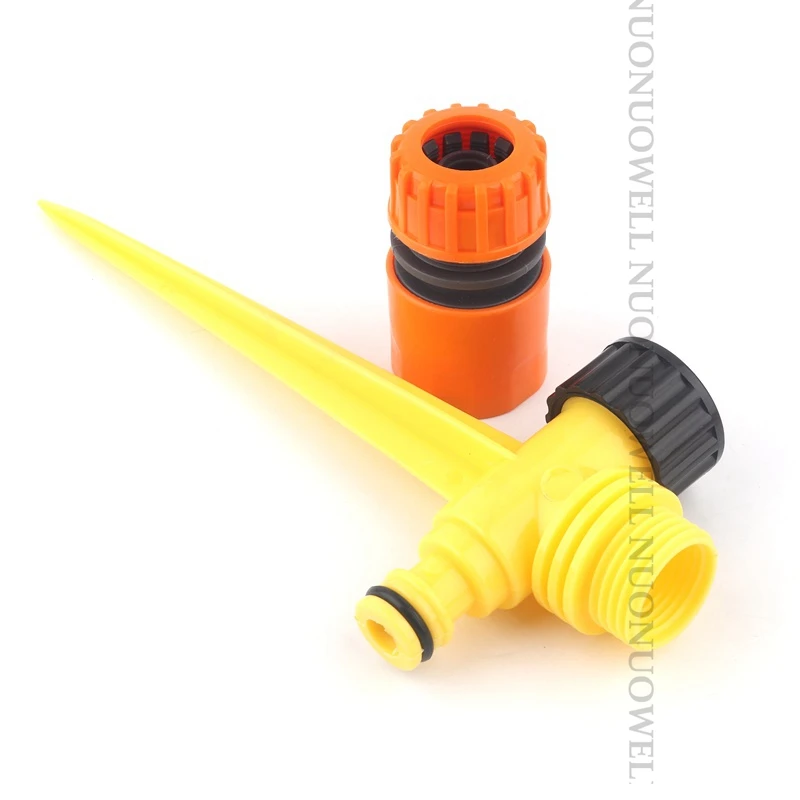 20cm 1/2" 3/4" Thread Garden Lawn Irrigation Sprinkler Base Nozzles Spike Support Rotary Impact Sprinklers Rod Ground Stake